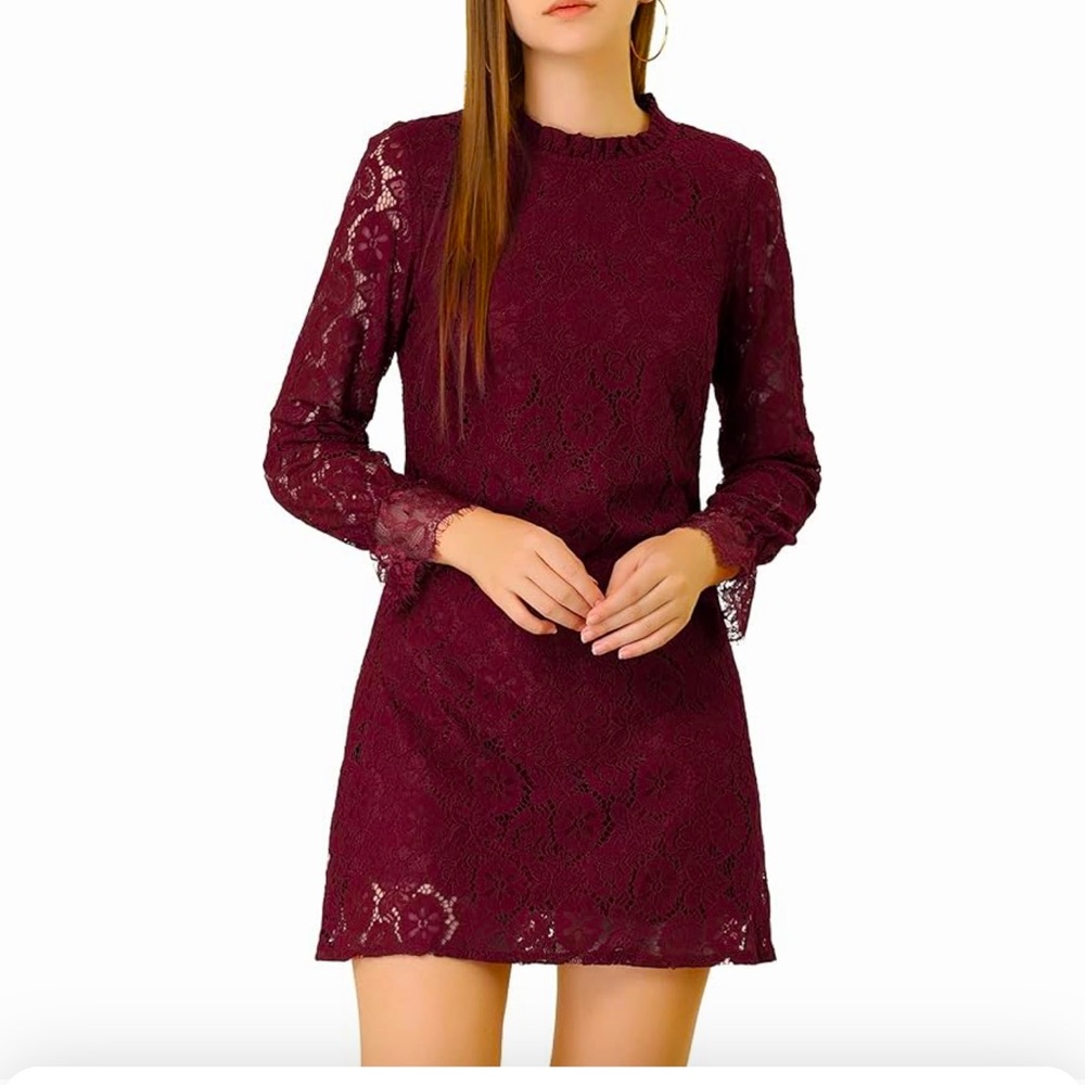 New with tags. Red lacey mini dress